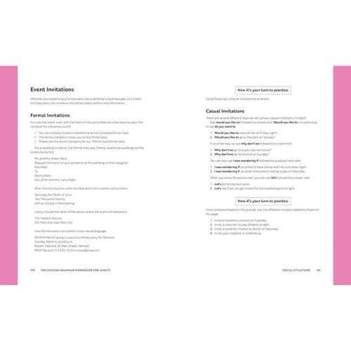 English Grammar Workbook for Adults